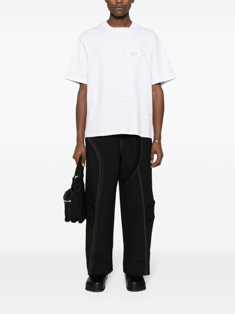 FENG CHEN WANG logo-patch T-shirt outlook
