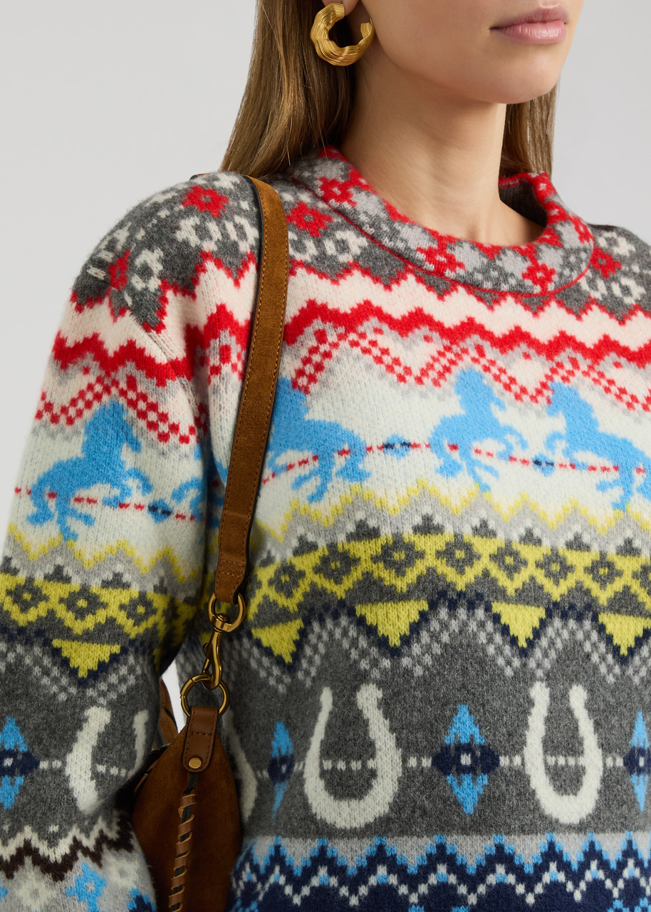Stella Mccartney Fair Isle Intarsia Wool Jumper - 5