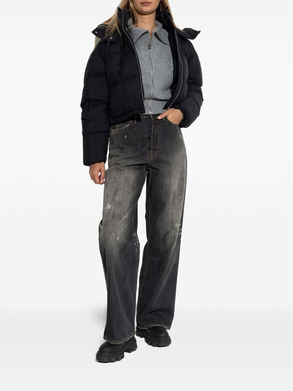 hooded puffer jacket - 2