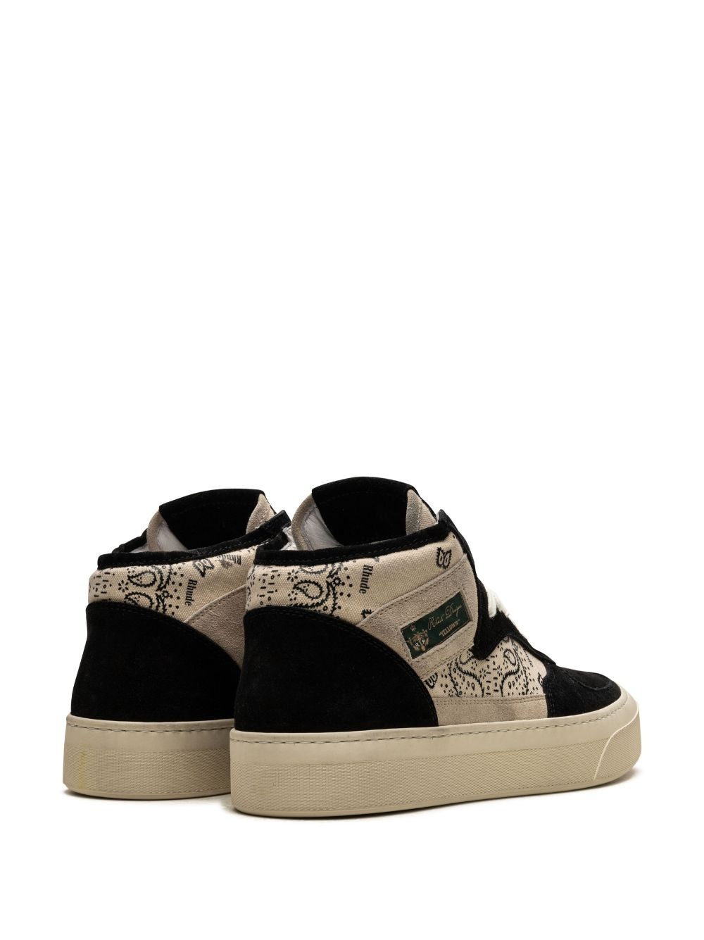 Cabriolets bandana-print high-top sneakers - 3
