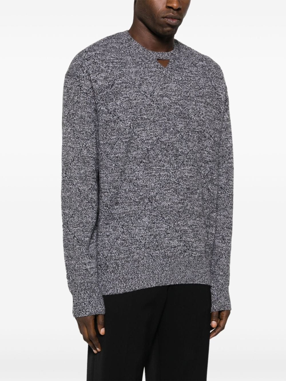 crew-neck chunky-knit jumper - 6