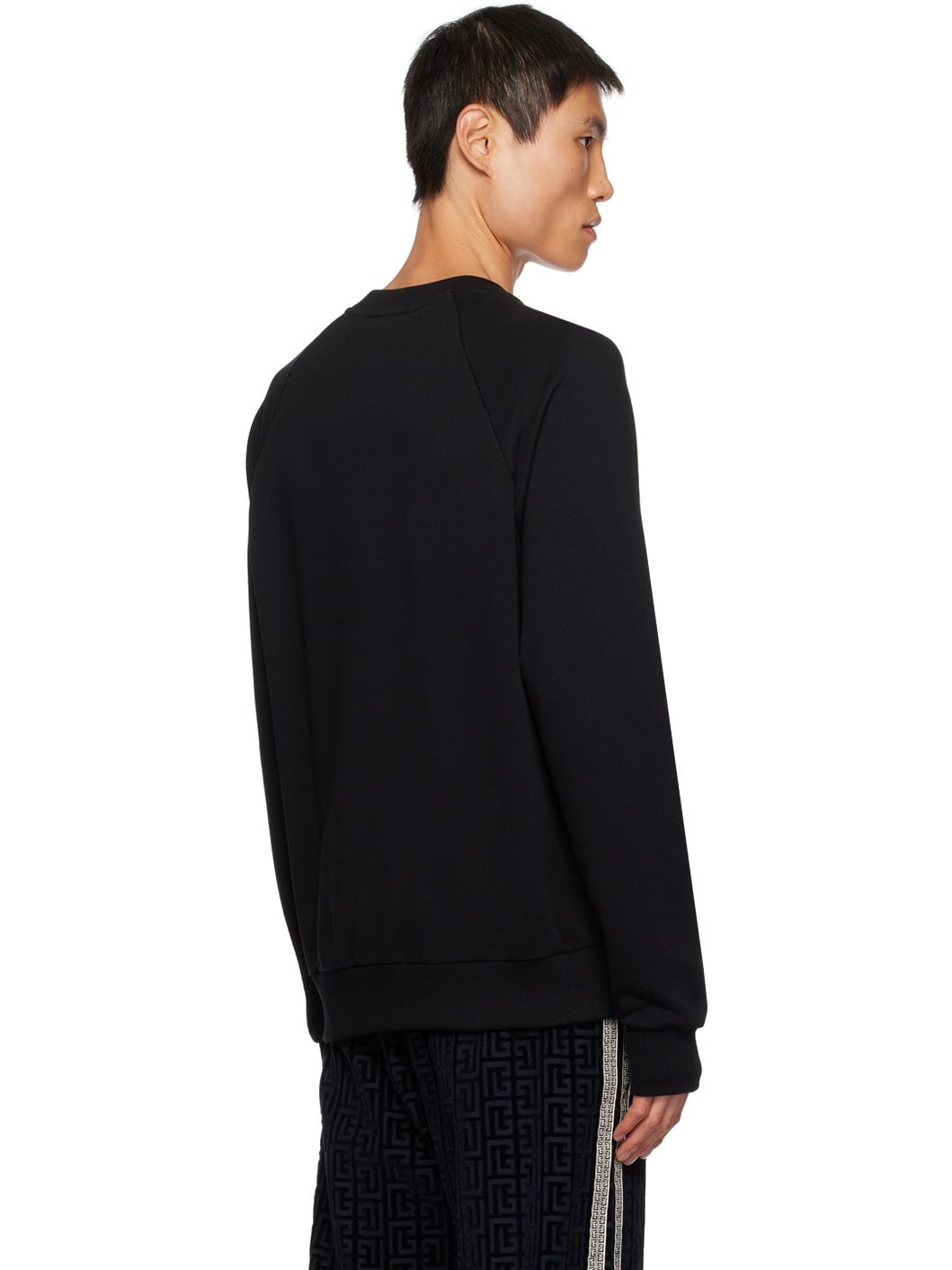 Black Print Sweatshirt - 3