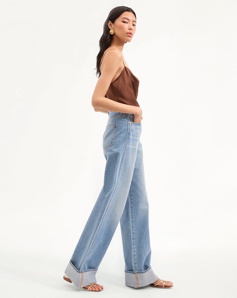TAYLOR CUFFED WIDE-LEG JEAN - 4