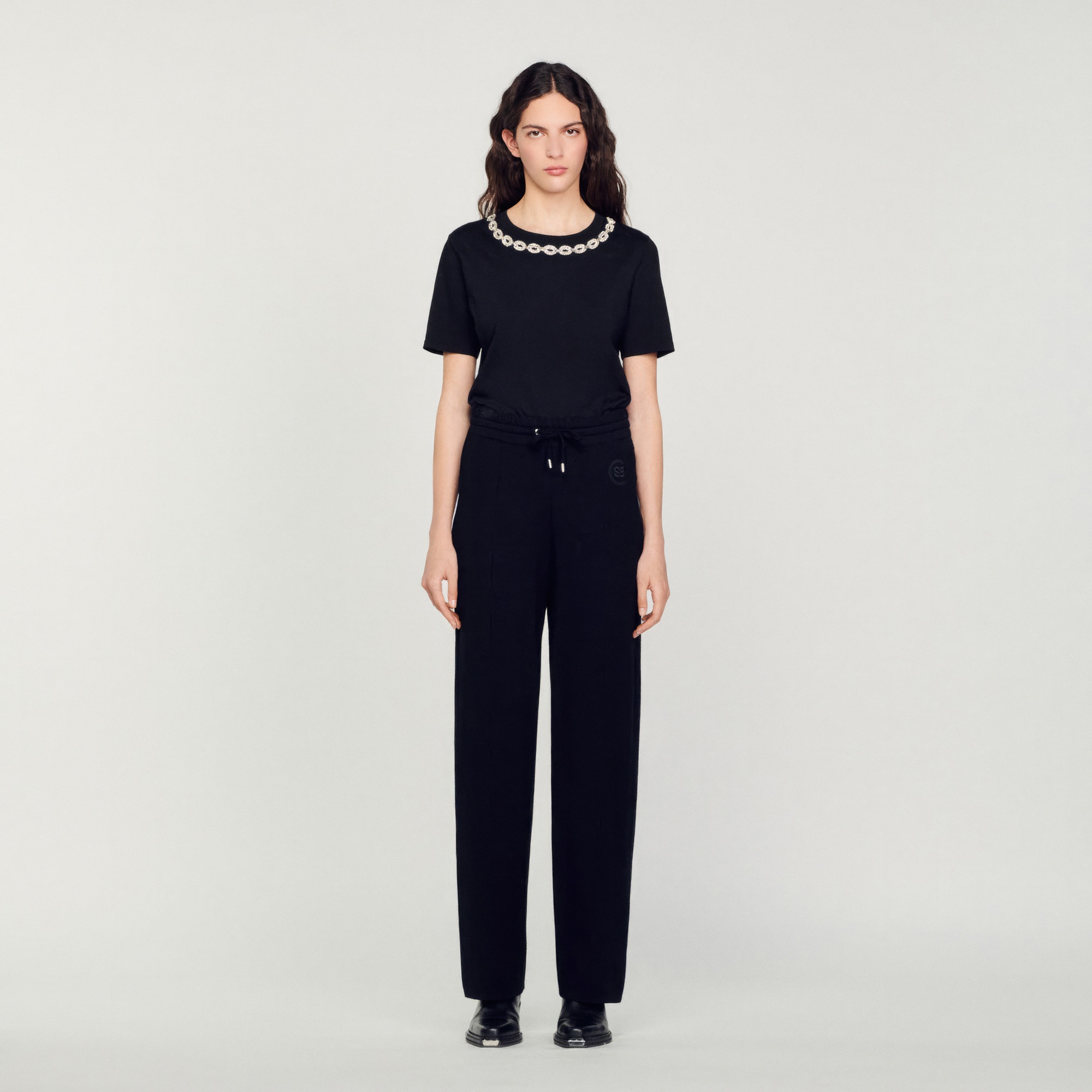 Knitted straight-leg pants - 3