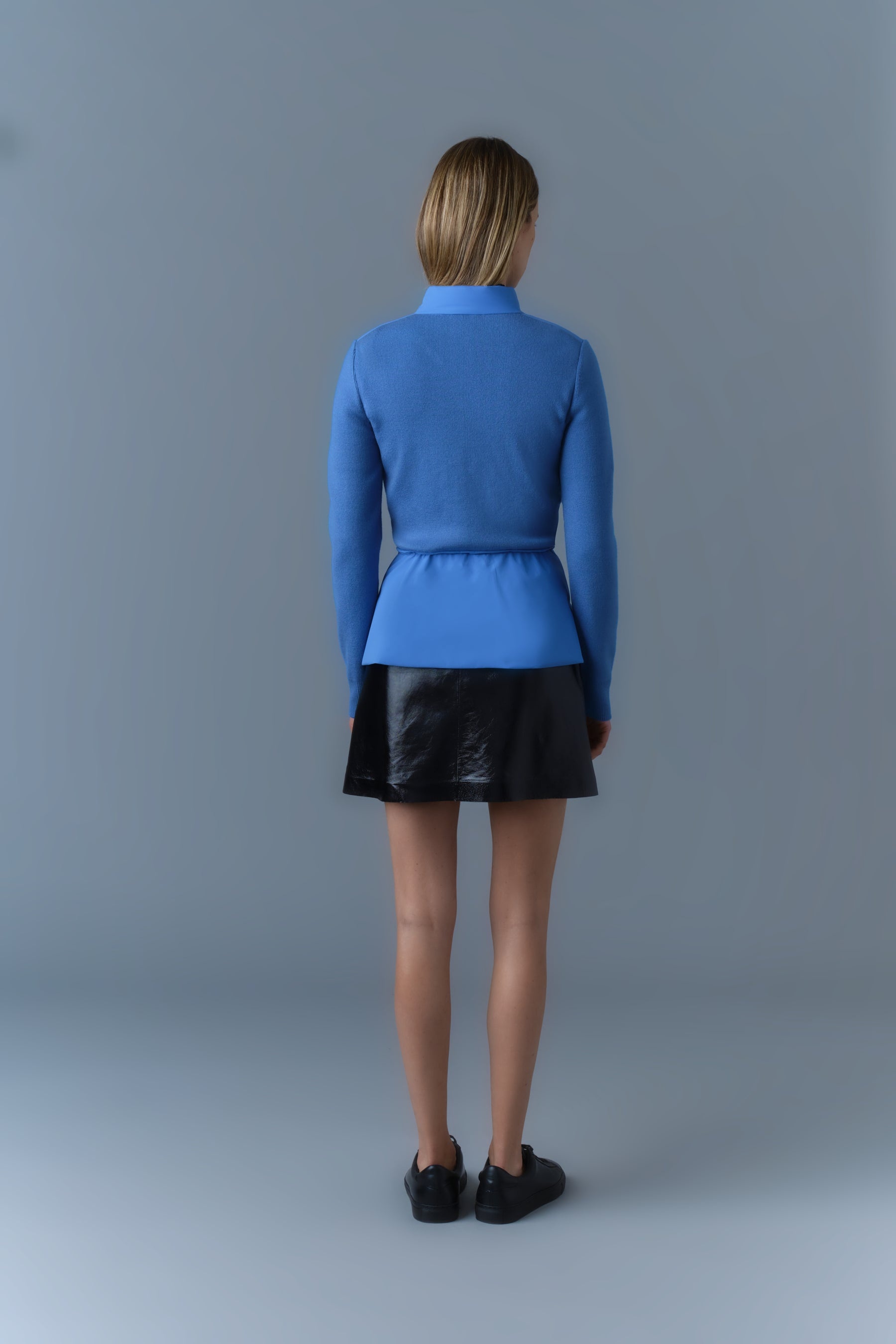 LAIKA Hybrid Down Jacket with Peplum - 5