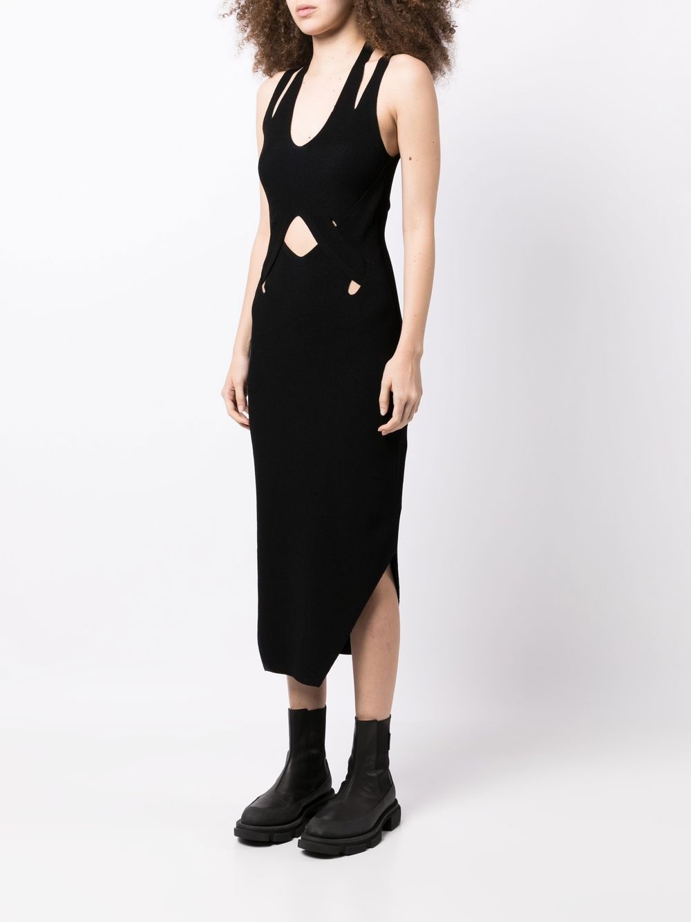 cut-out detail midi dress - 3