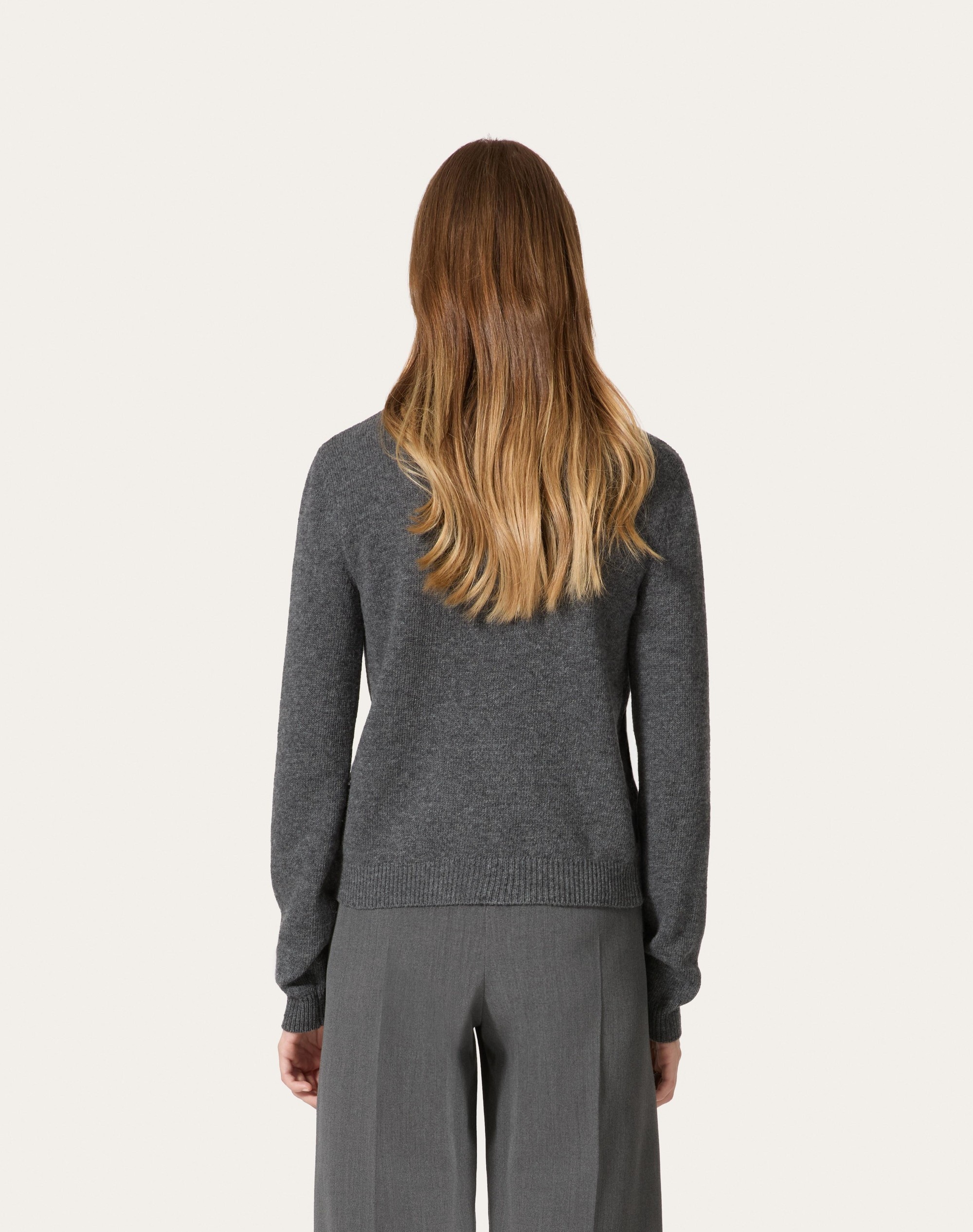 EMBROIDERED WOOL CARDIGAN - 4