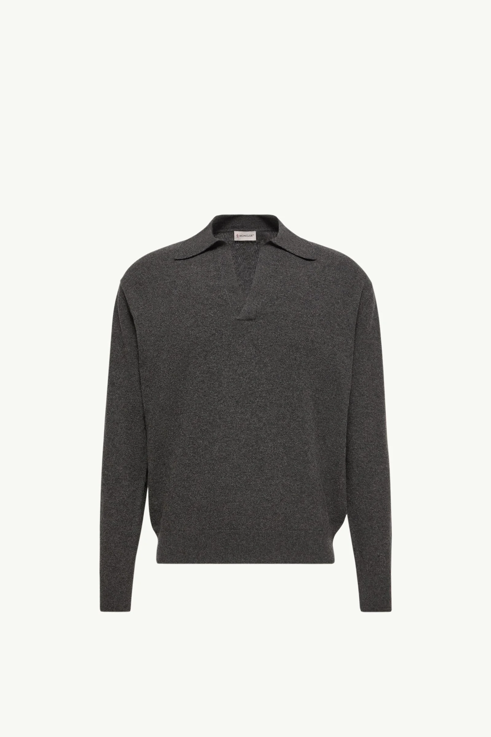Wool & Cashmere Long Sleeve Polo Shirt - 1