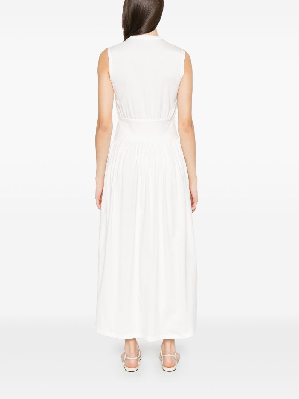 sleeveless cotton maxi dress - 4