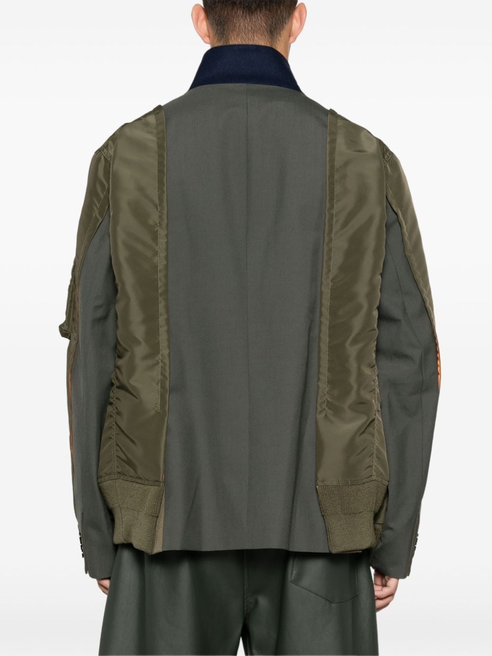 suiting-style panelled jacket - 4