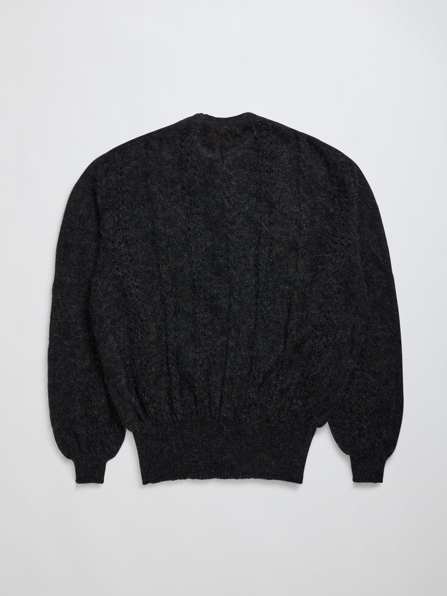 Cormagliano Mohair Cardigan Black - 6