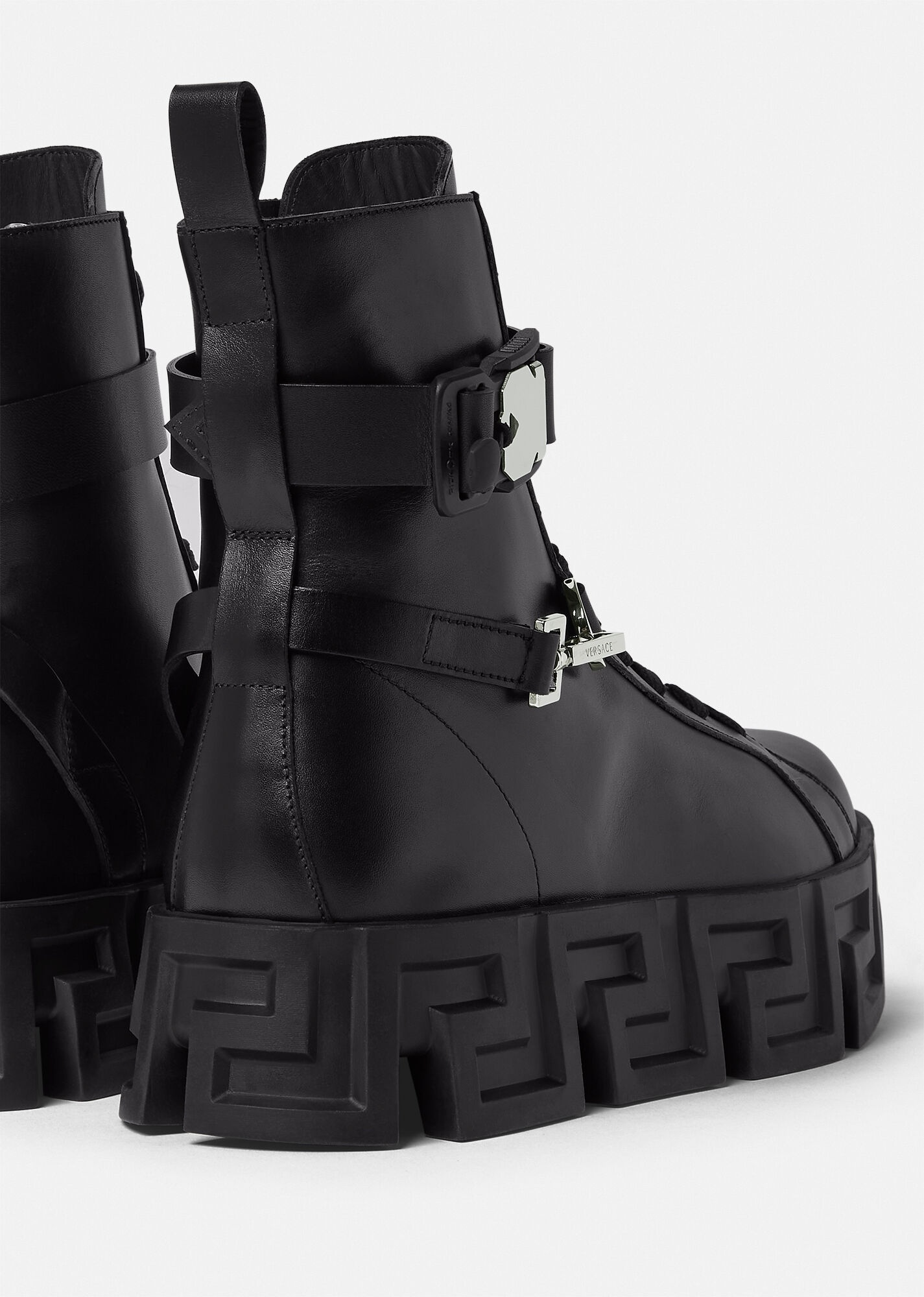 Greca Labyrinth Leather Boots - 3