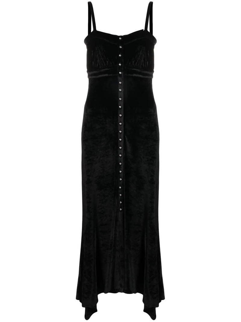 asymmetric button-up midi dress 1