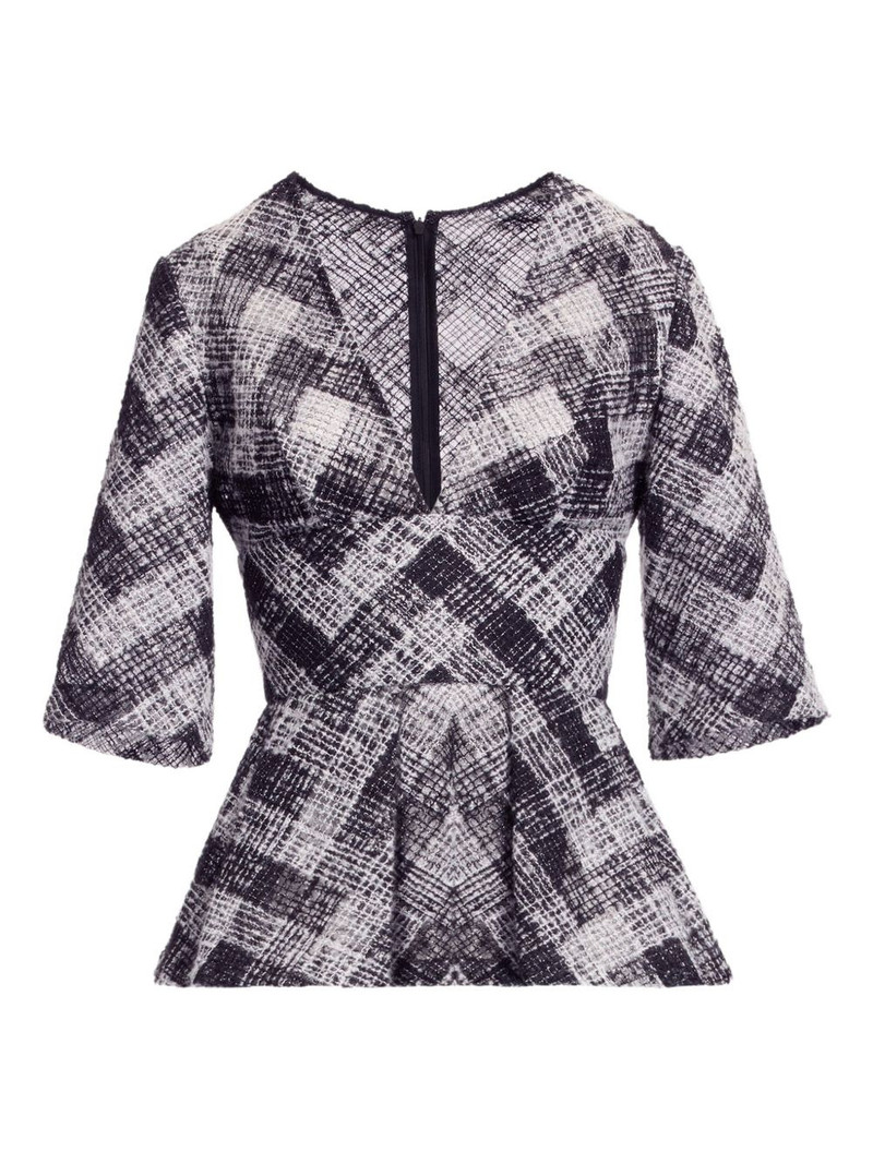 chevron peplum blouse 1