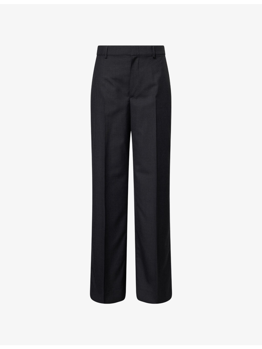 Relaxed-Fit Wide-Leg Wool Trousers - 1