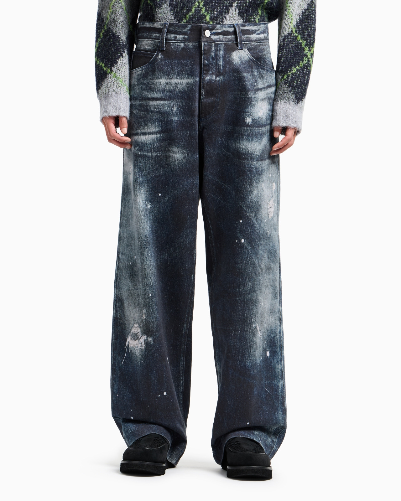 NEW YORK CAPSULE COLLECTION JEANS IN PRINTED ORGANIC DRILL - 4