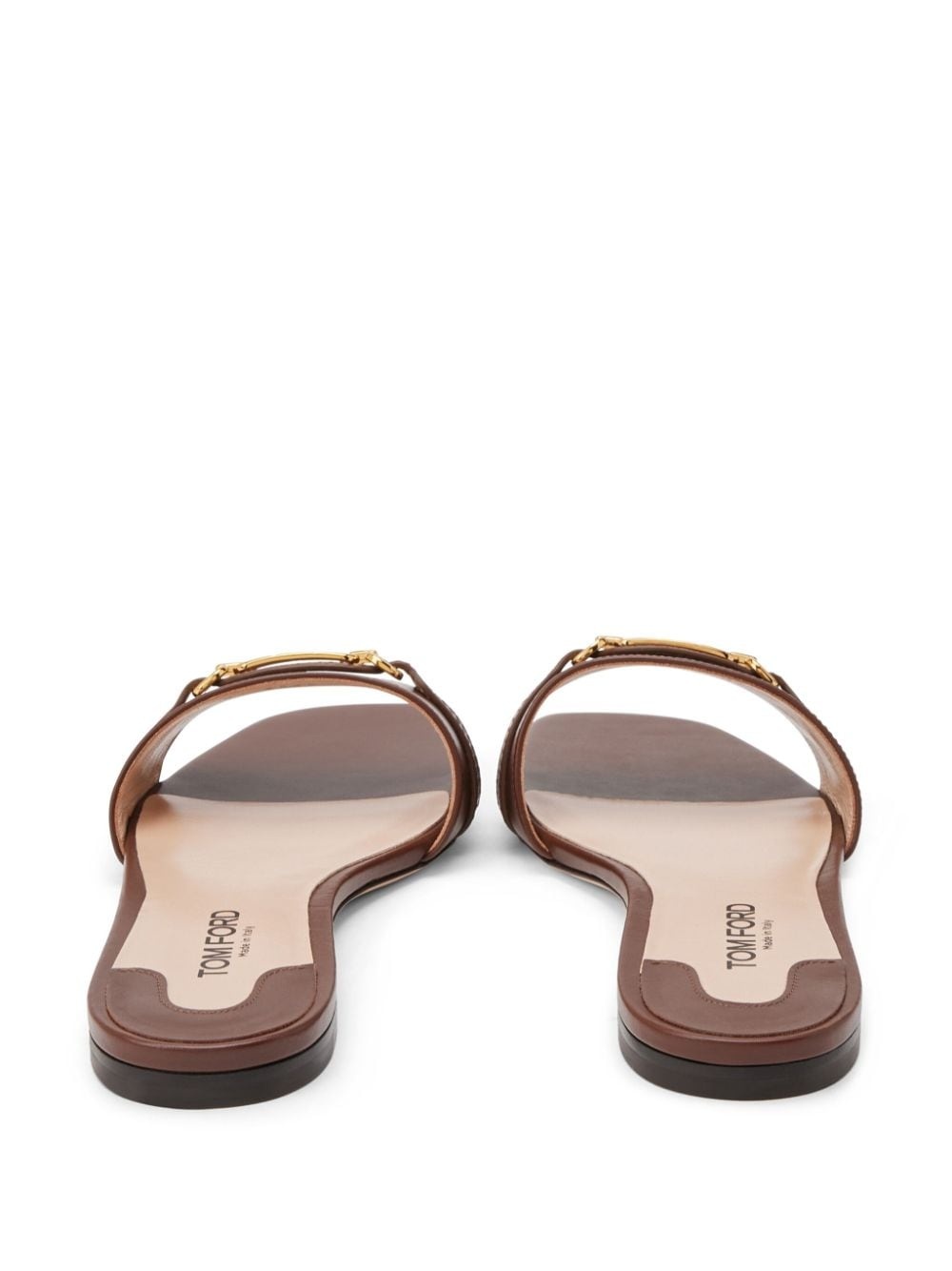 Whitney leather slides - 3
