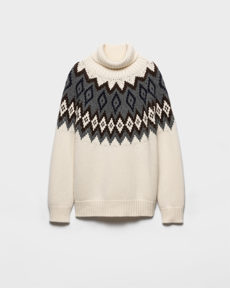 Cashmere and wool turtleneck sweater 1