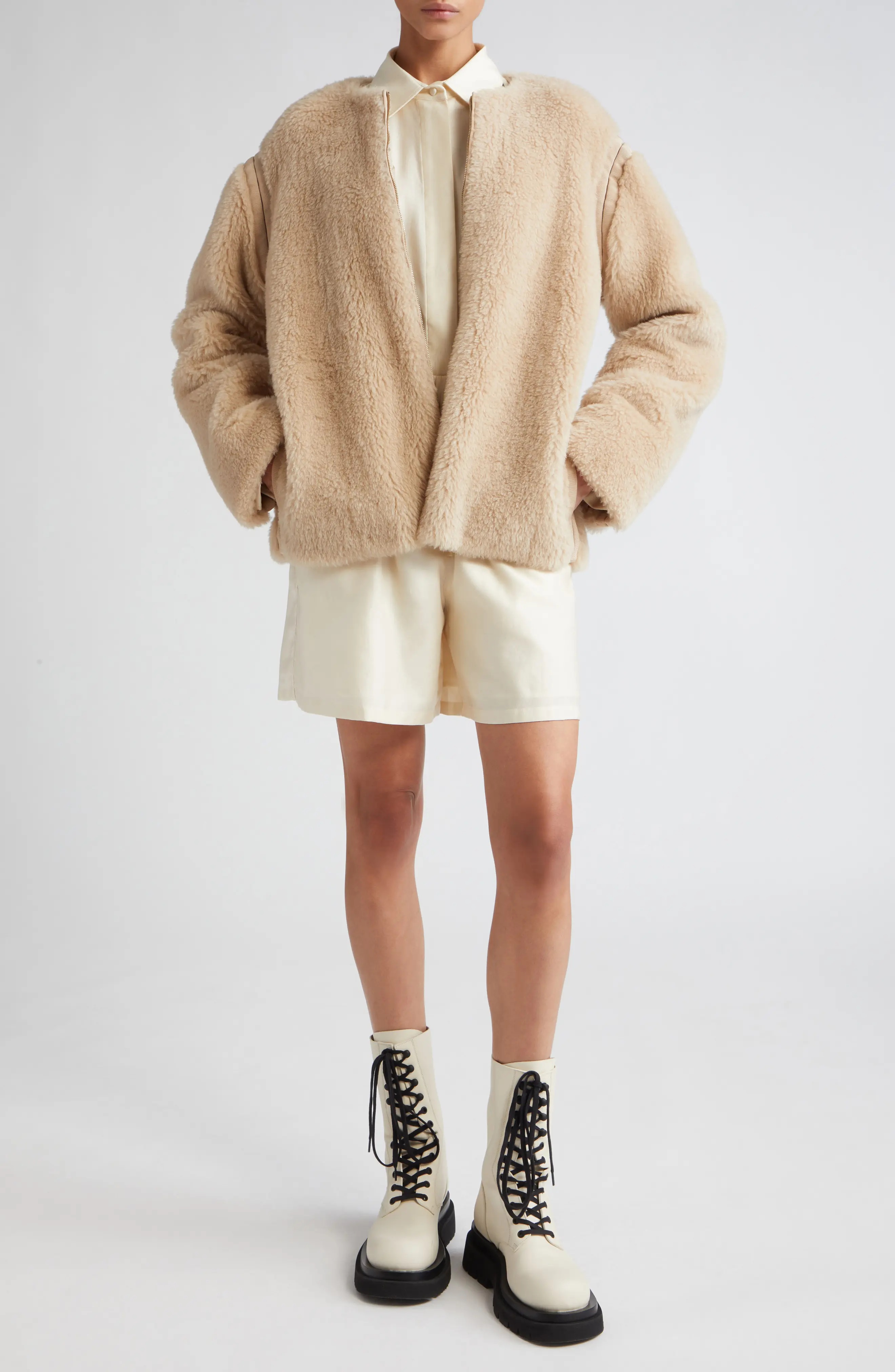 Panno Alpaca, Virgin Wool & Silk Fleece Zip Jacket - 2