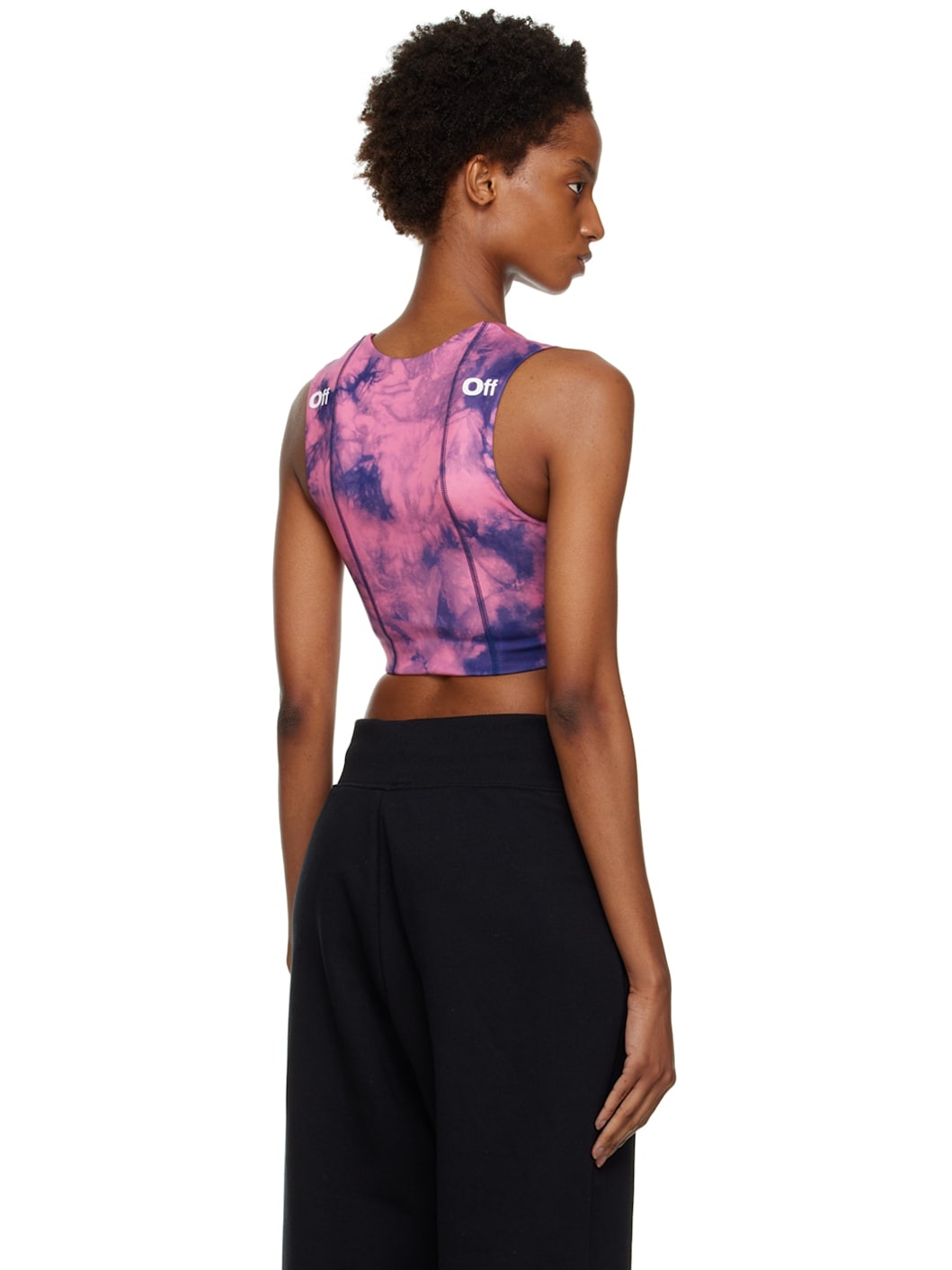 Pink Tie-Dye Sport Bra - 3