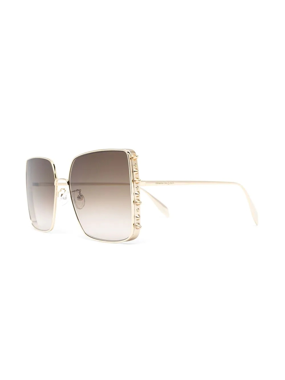 oversize spiked square sunglasses - 2