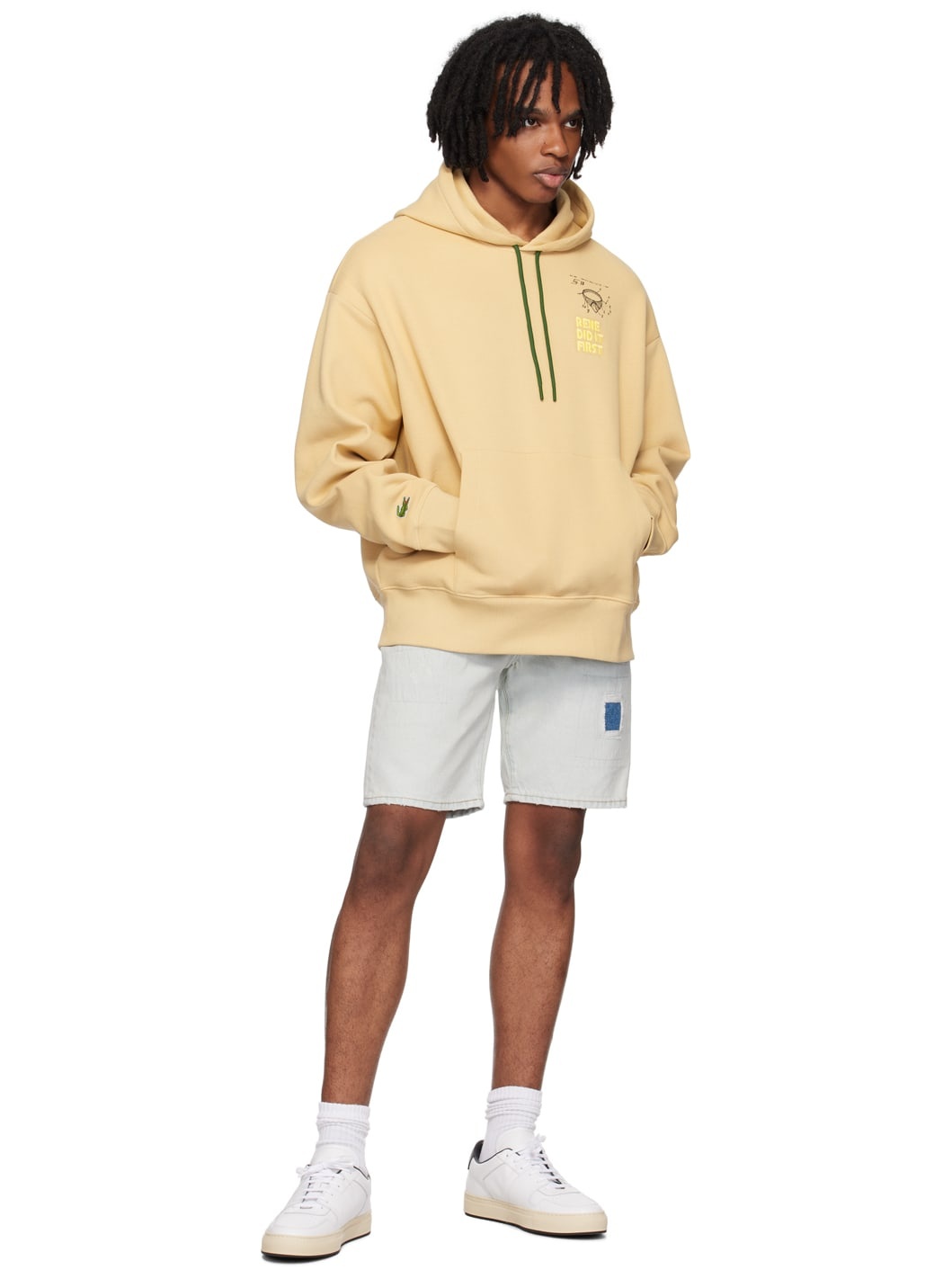 Beige Relaxed-Fit Hoodie - 4