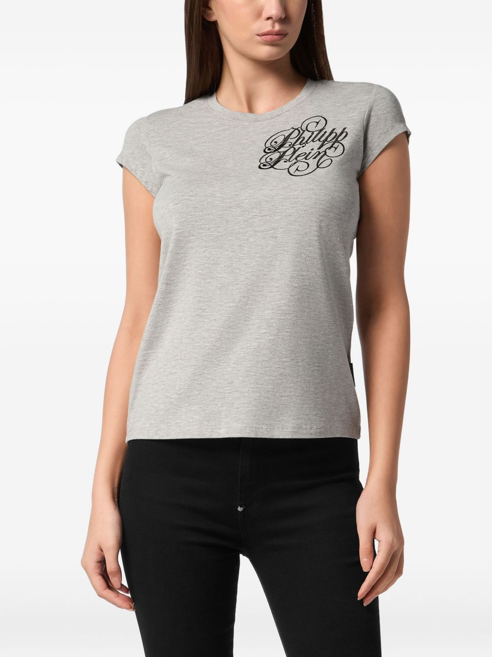 logo-embroidered T-shirt - 2