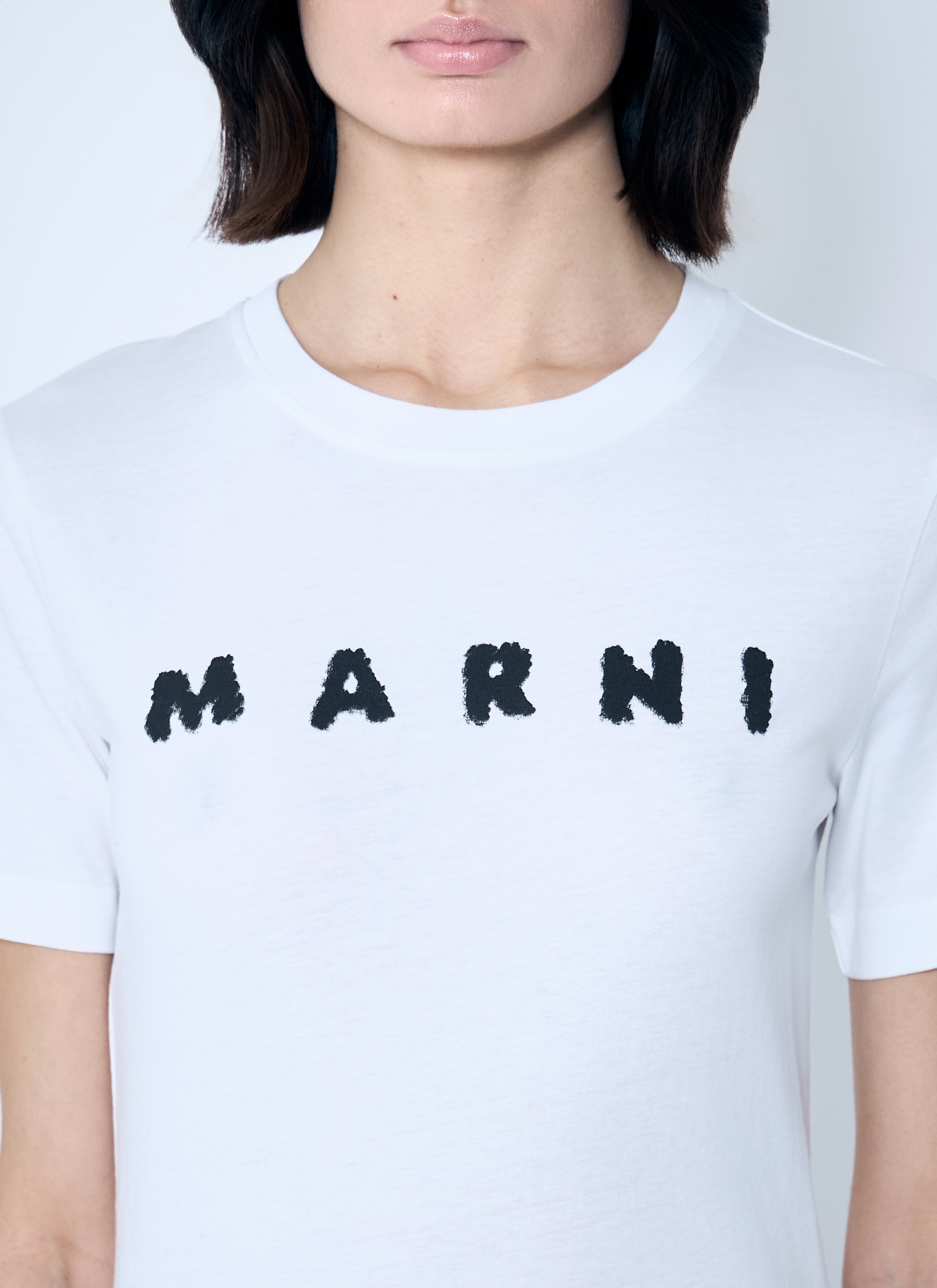 Marni Women Logo Motif T-Shirt - 5