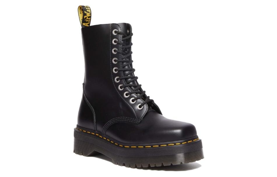 (WMNS) Dr. Martens 1490 Quad Leather Boots 'Black' 31147001 - 2