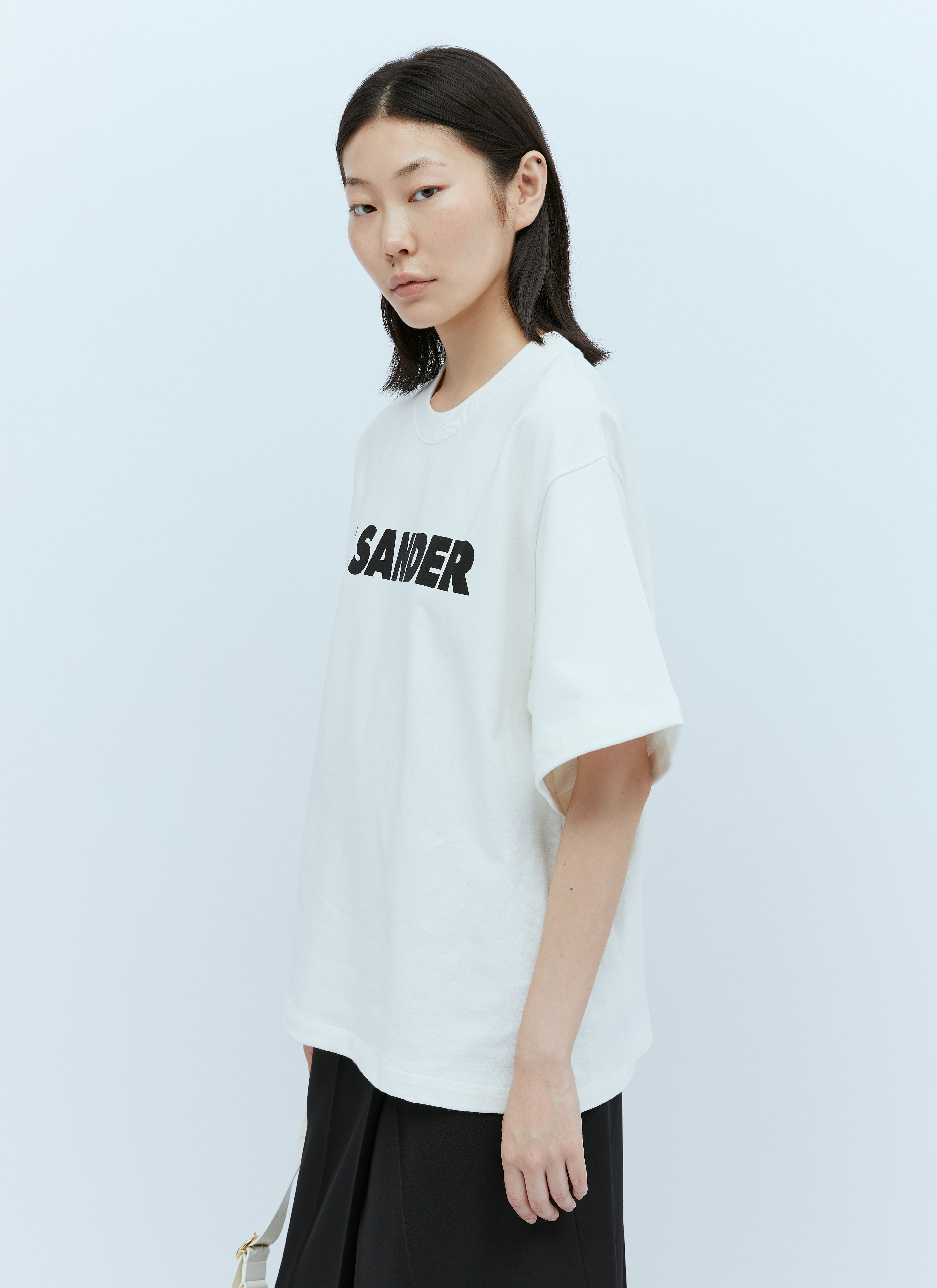 Jil Sander Women Logo Print T-Shirt - 3