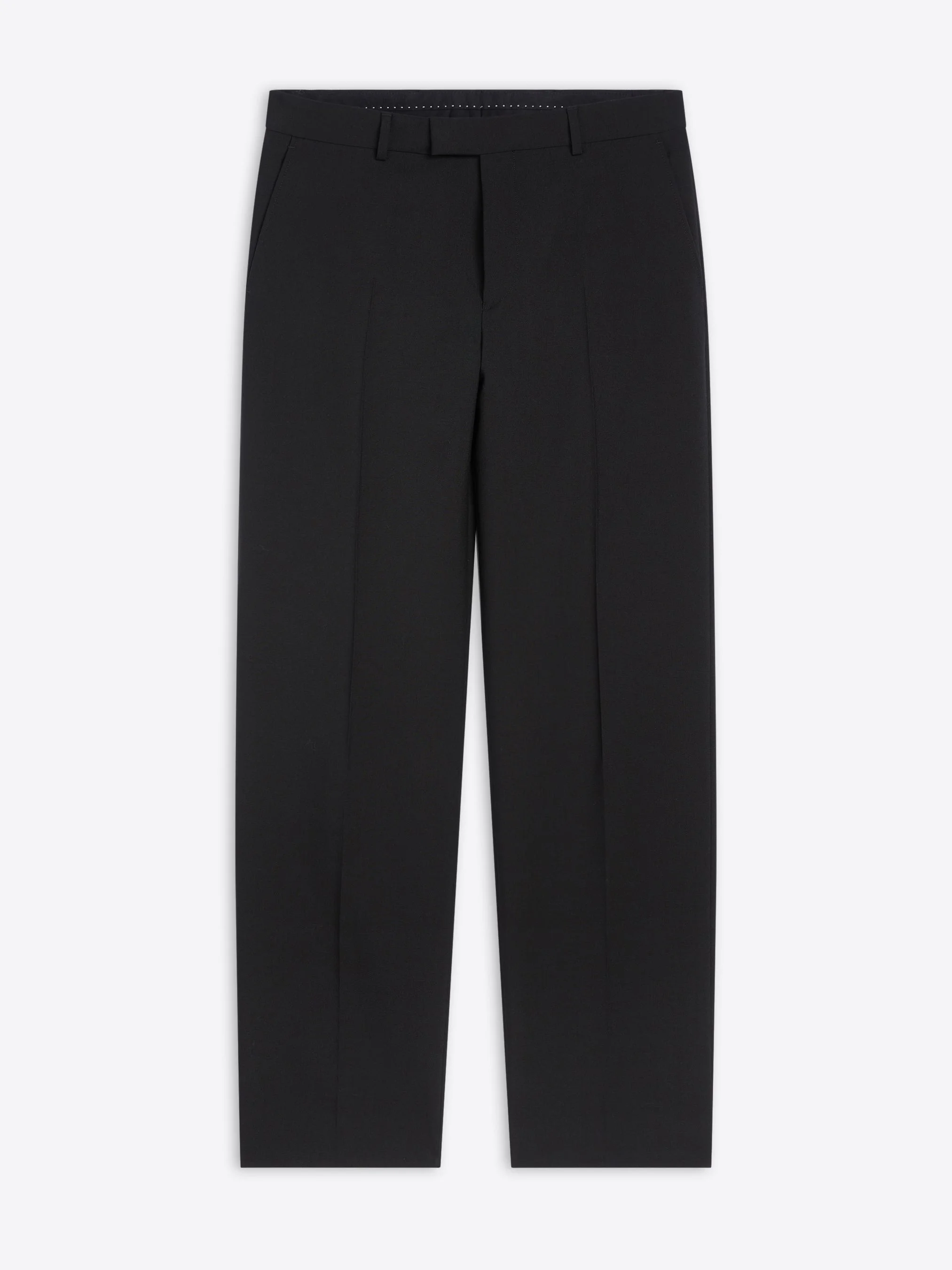 LONG STRAIGHT-LEG WOOL PANTS - 1