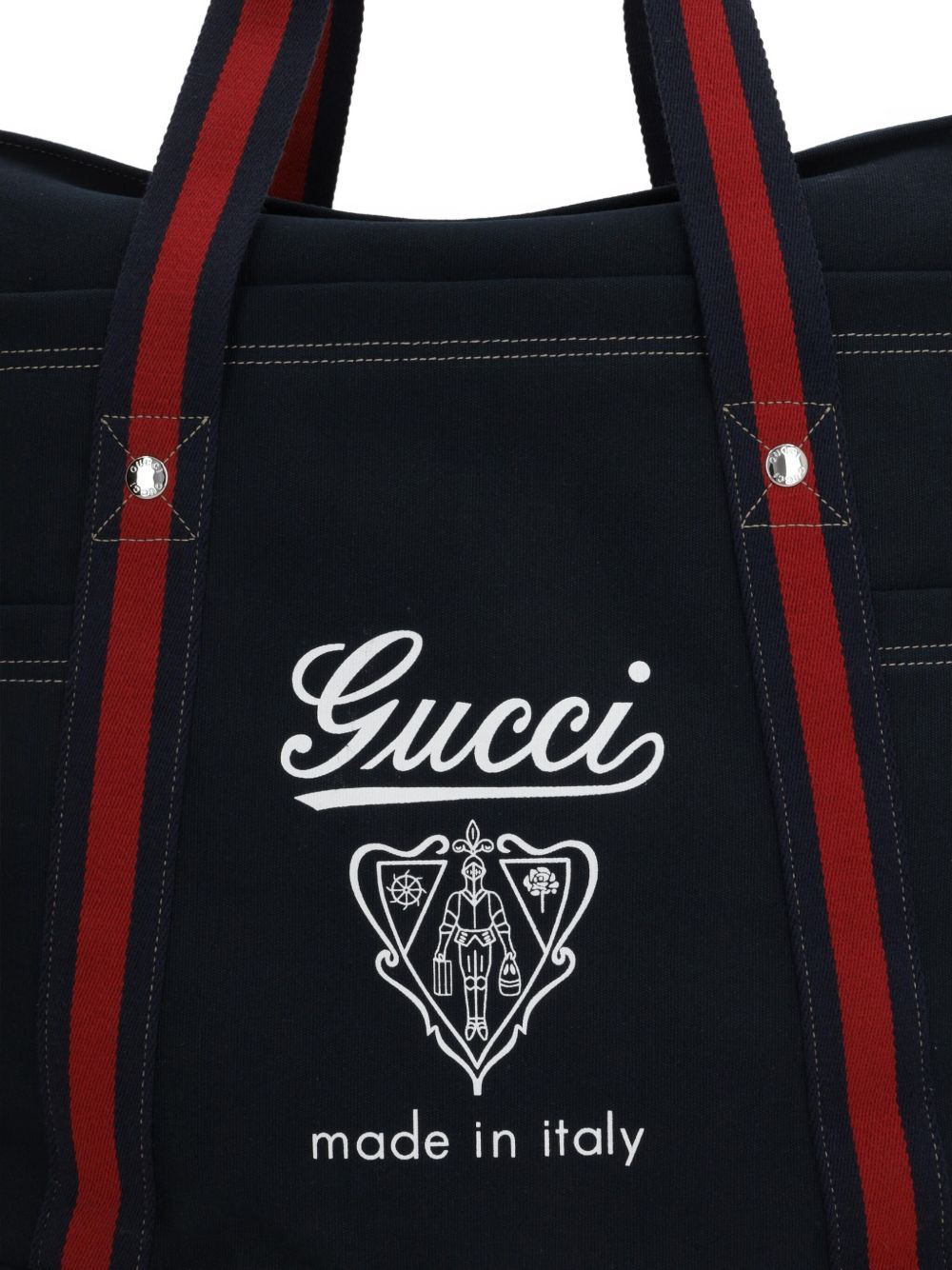 crest-print tote bag - 4