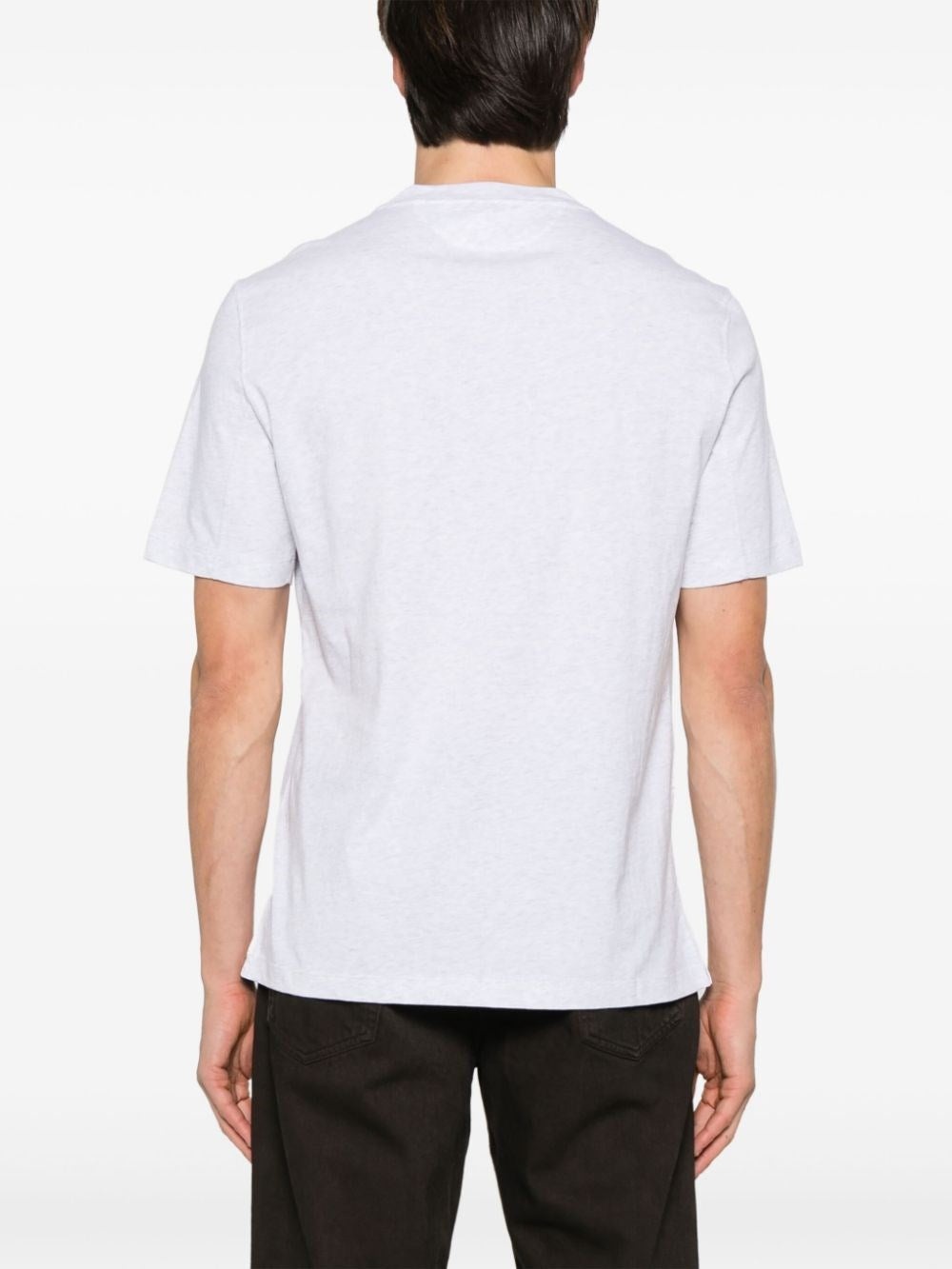 Brunello Cucinelli Men Cotton Jersey Crew-Neck T-Shirt With Logo - 3