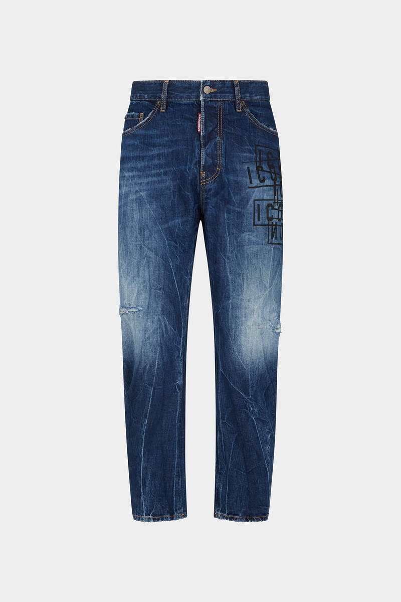 ICON DARK WASH STAMPS BRO JEANS - 1