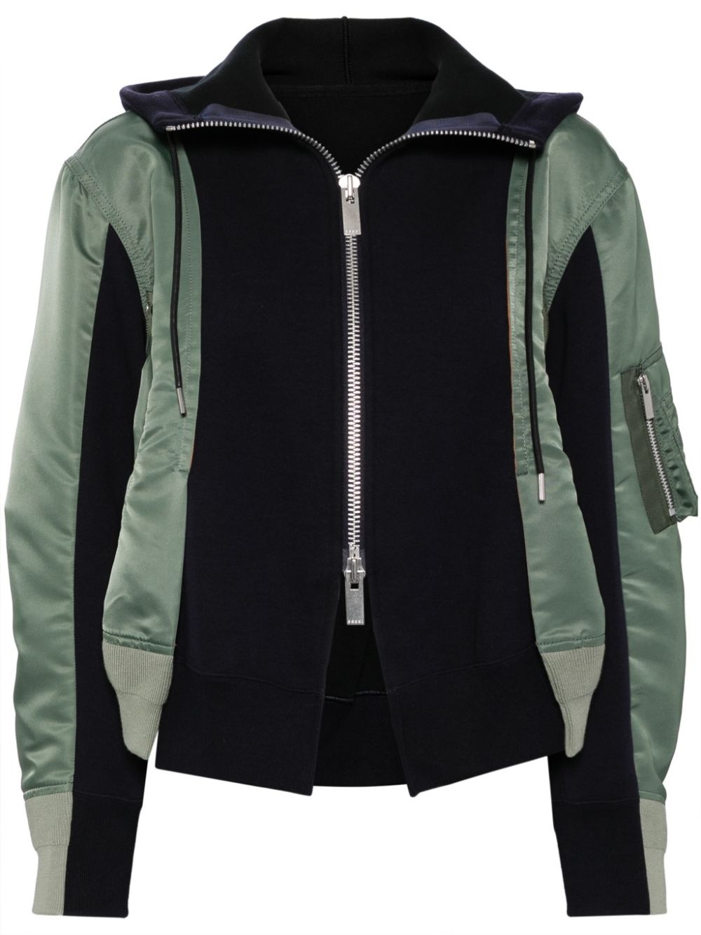 panelled bomber jacket - 1