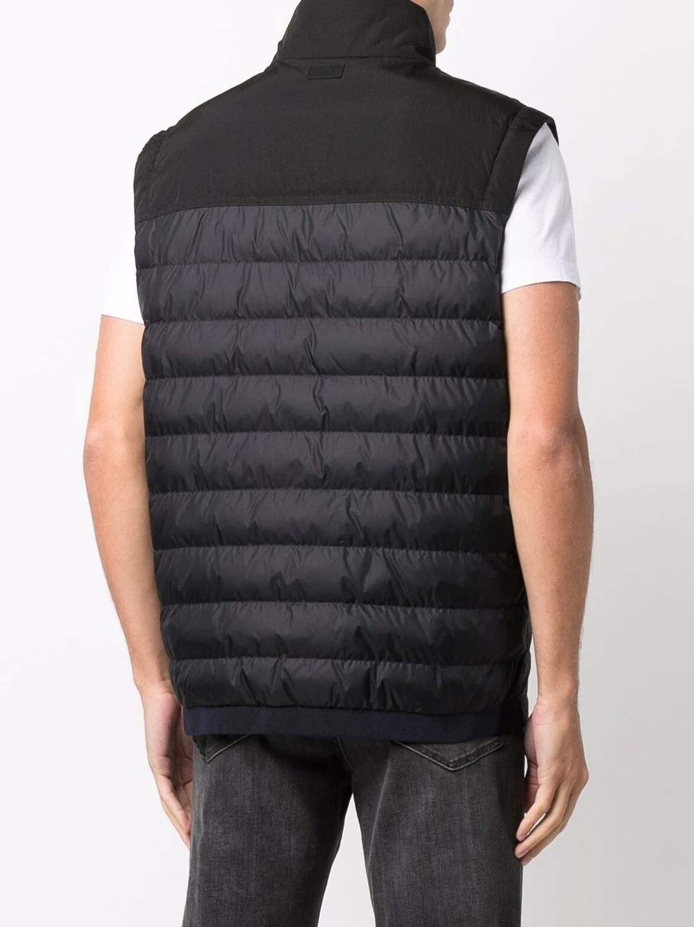 zip-up padded gilet - 4