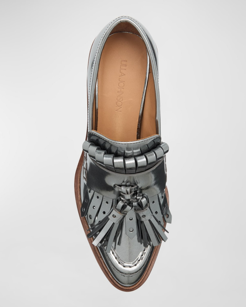 Fiona Metallic Kiltie Tassel Loafers 4