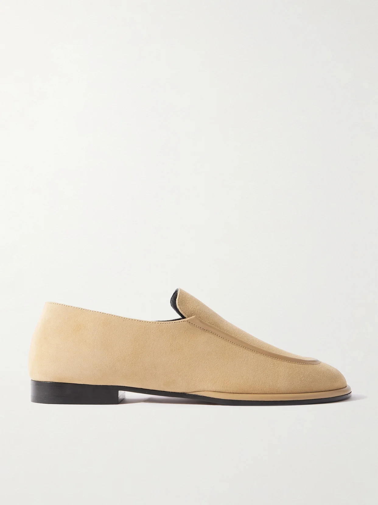 Polaris Leather-trimmed Suede Loafers - 1
