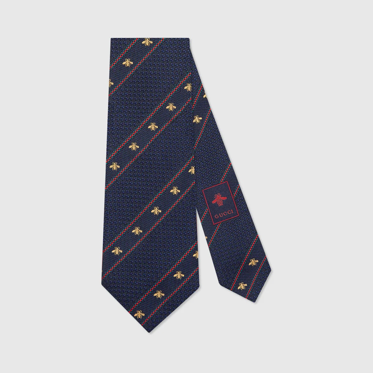 Bee Web silk tie - 1