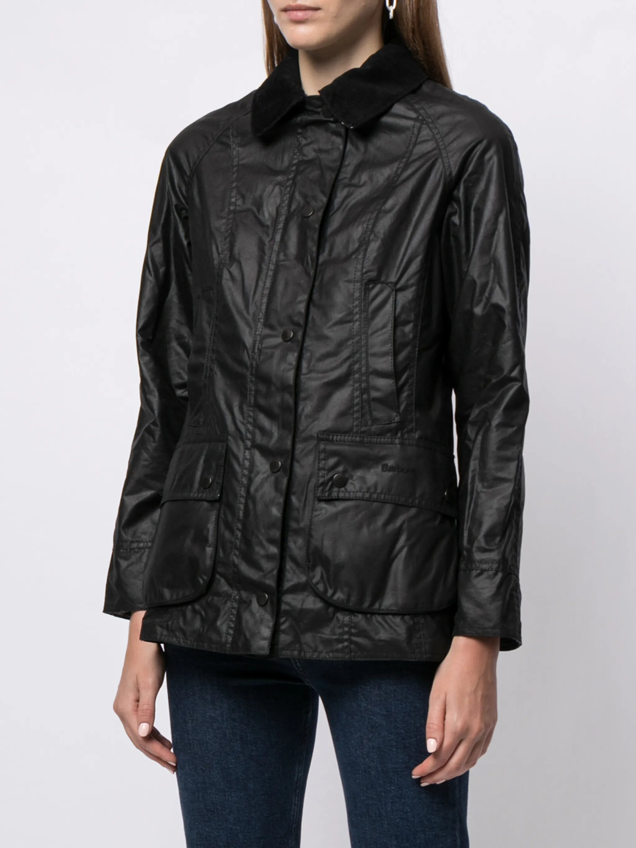 Barbour Wax-coated Buttoned-up Jacket - 3