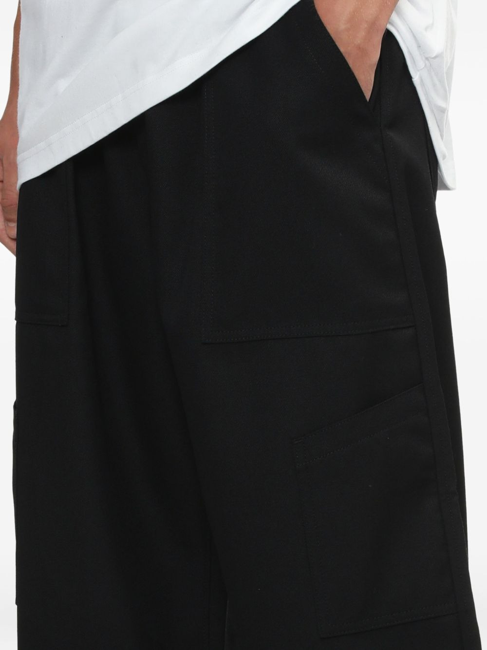 wool wide-leg trousers - 5