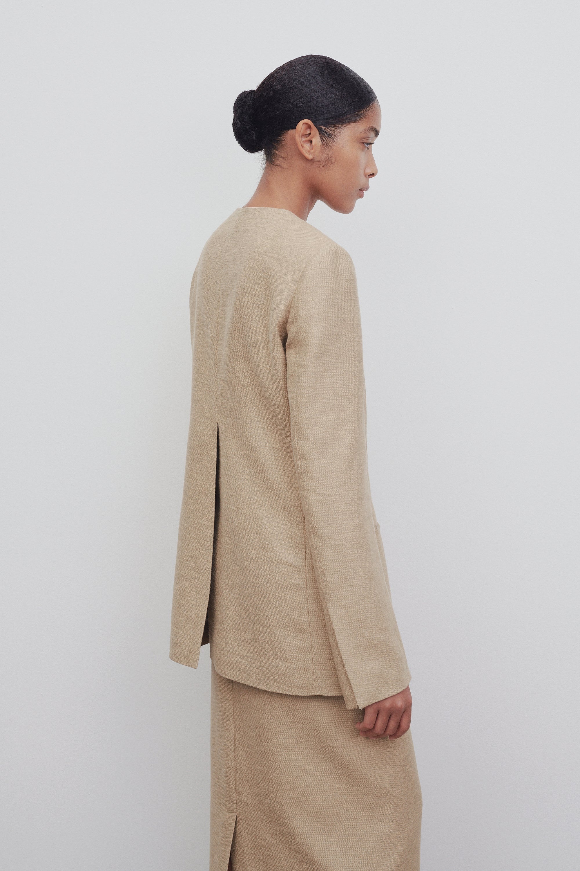 Baymon Jacket in Linen and Cotton - 5