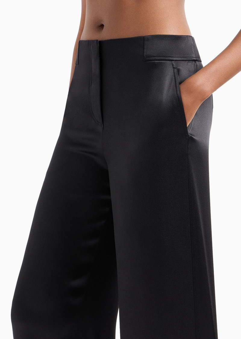 Loose-fitting trousers in double silk-satin 5