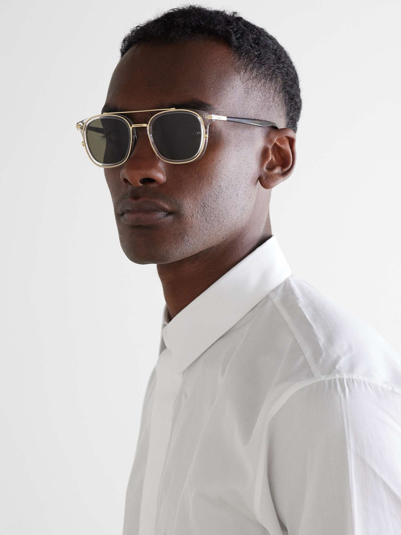 Dior DiorBlackSuit S14I Square-Frame  Acetate and Gold-Tone Sunglasses outlook