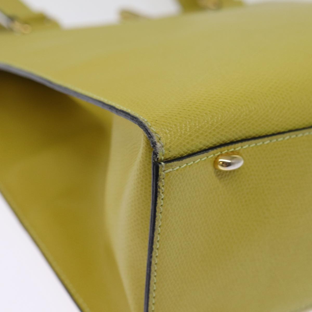 CELINE Tote Bag Leather Yellow - 8