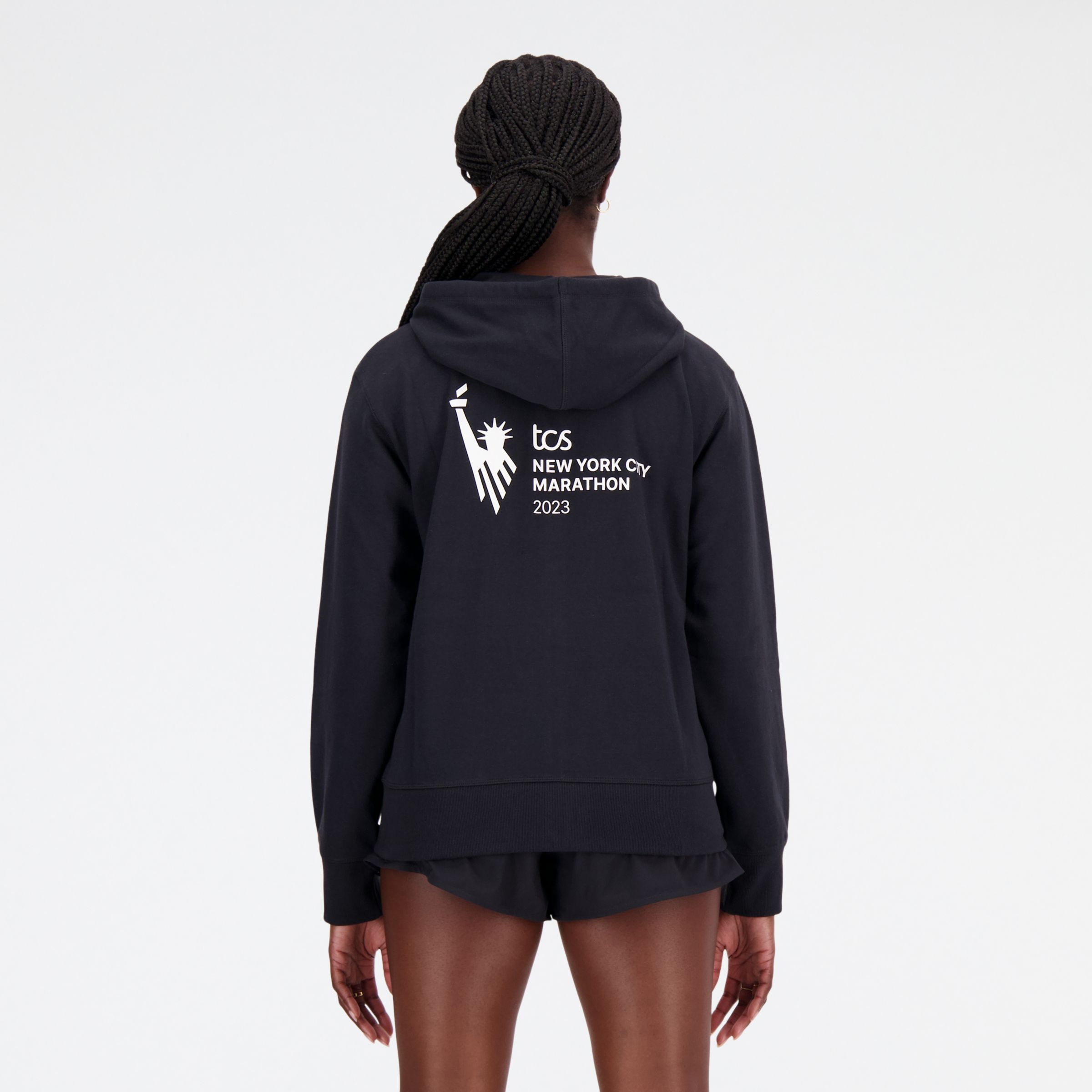 NYC Marathon NB Essentials Stacked Logo Full Zip Hoodie - 3