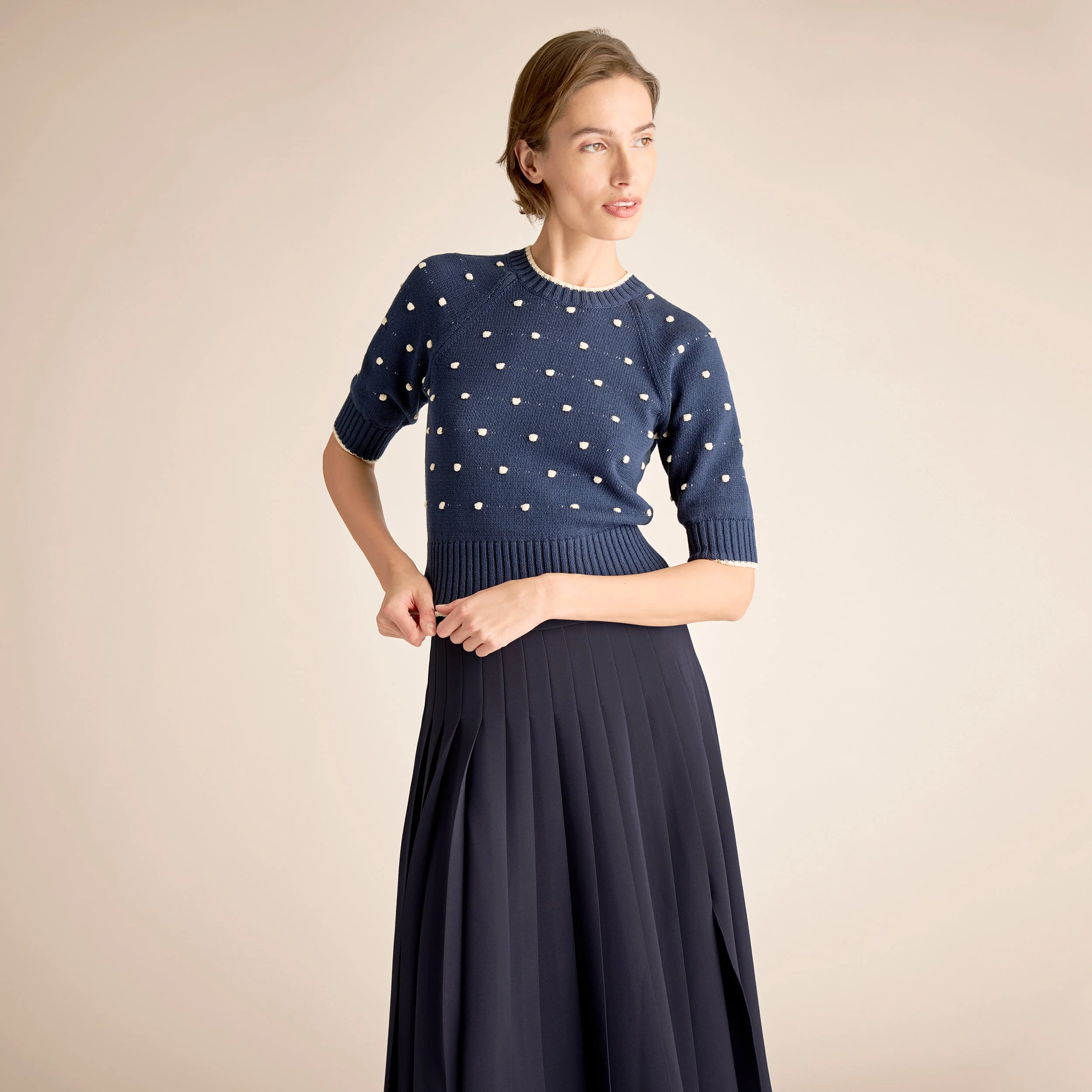 Celina Tee Sweater - Dot Knit - 1