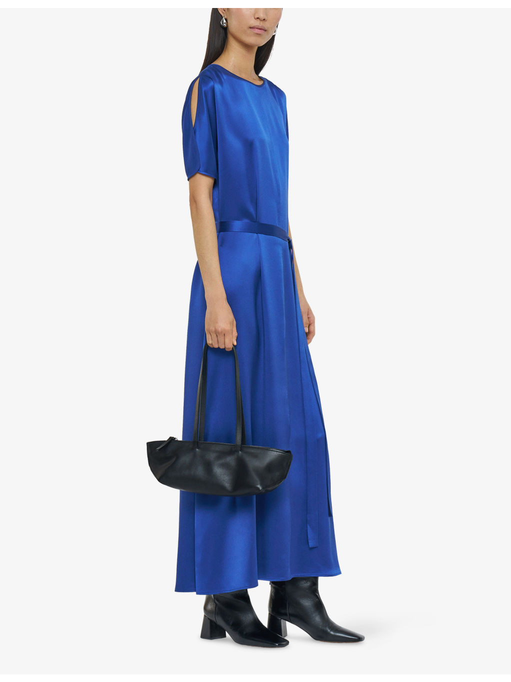 Daviel Relaxed-Fit Silk-Satin Maxi Dress - 3