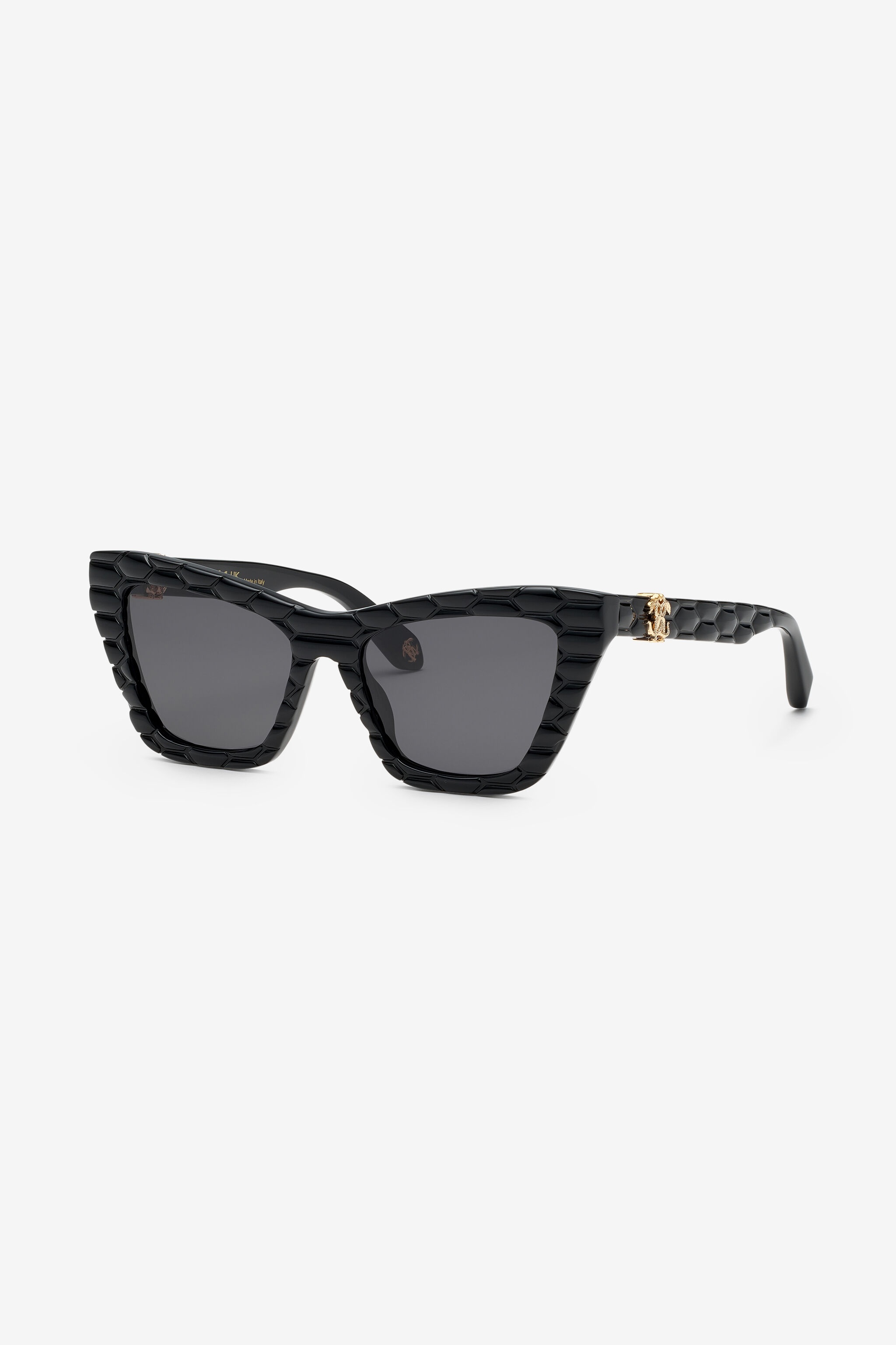 Sunglasses with smooth front and matelassè effect on temples - 3