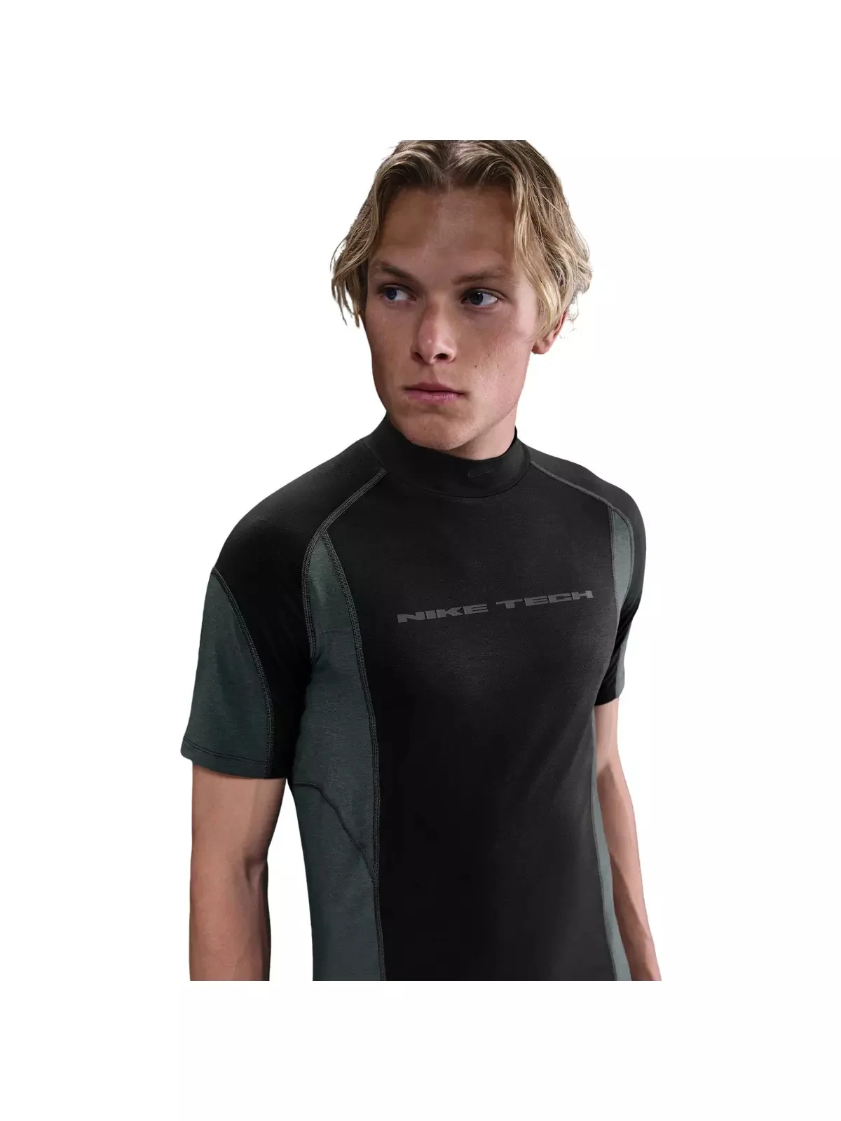 Men's Tech Dri-FIT Short-Sleeve Base Layer -Black - 1